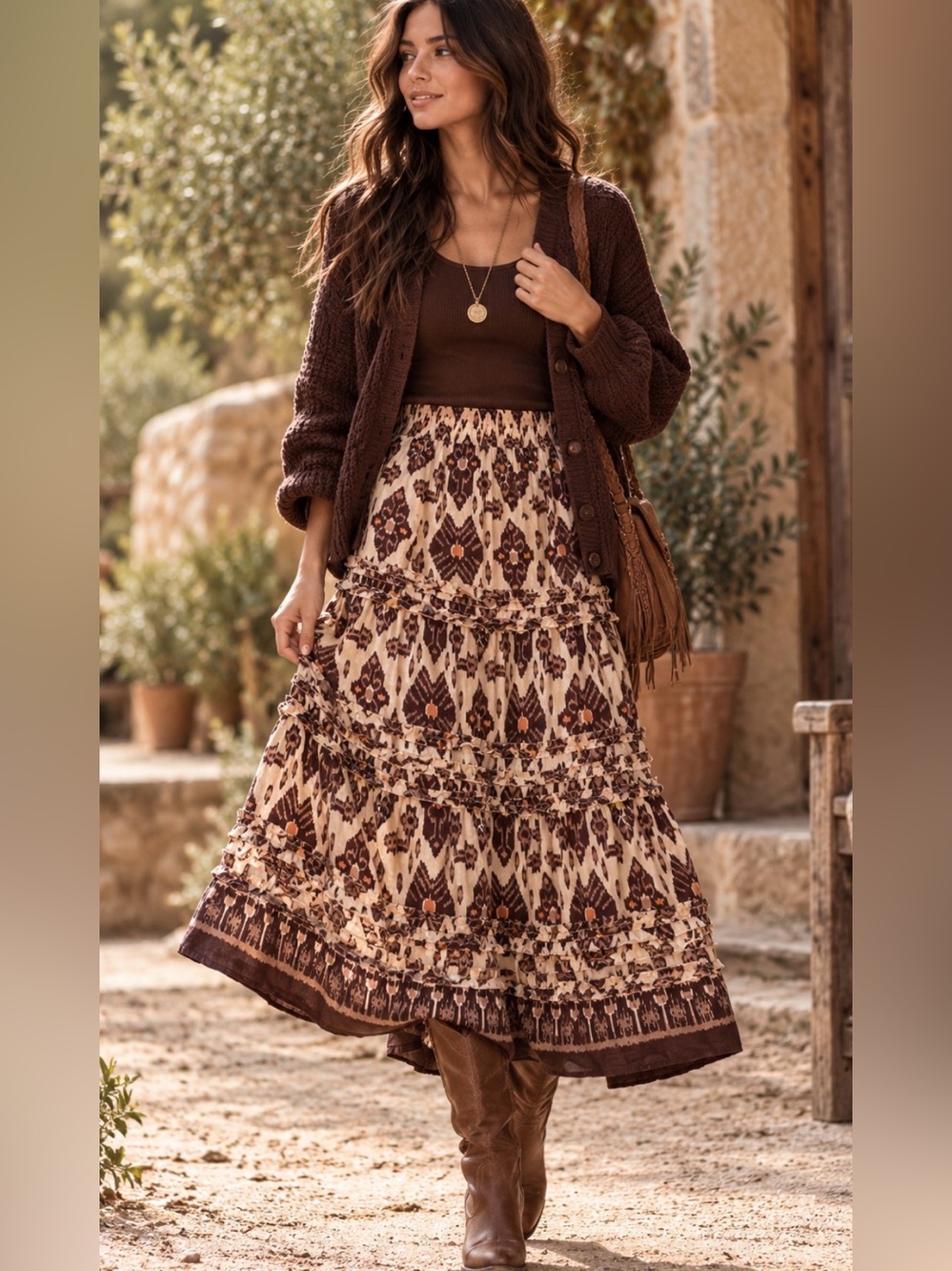 Bailey 44  Cotton Tiered Maxi Skirt